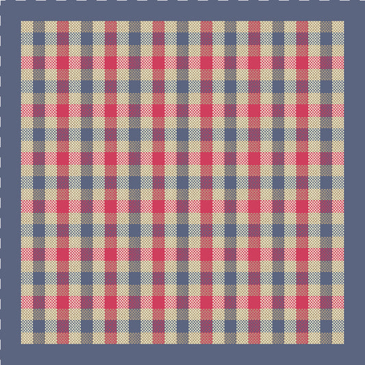 SansPlomb Fazzoletto da taschino, pochette con bordo in seta di alta qualità, stampata con un disegno quadrettato - 100% Made in Italy