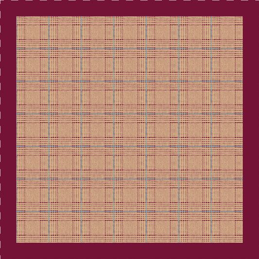 SansPlomb Fazzoletto da taschino, pochette con bordo in seta di alta qualità, stampata con un disegno principe di Galles - 100% Made in Italy